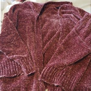 chenille cardigan